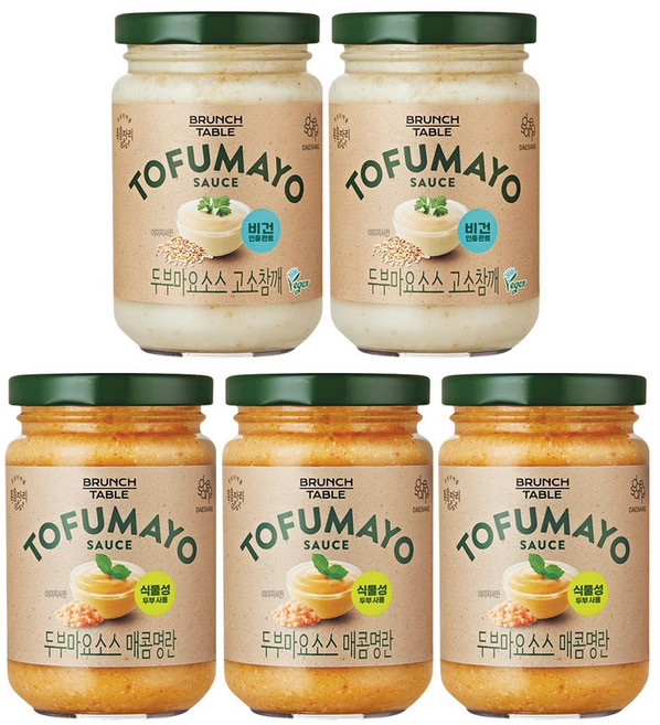 복음자리 두부마요소스 매콤명란 3P +고소참깨 2P (총5P)