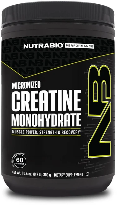 NutraBio 미분화 크레아틴 일수화물 300g(10.6oz), 300 g, 300g, 1개 - 쿠팡
