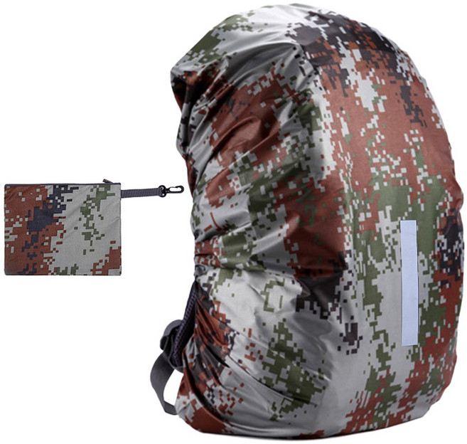 수버렌 백팩 방수커버 반사 레인커버 여행 등산가방, 1개, 디지털