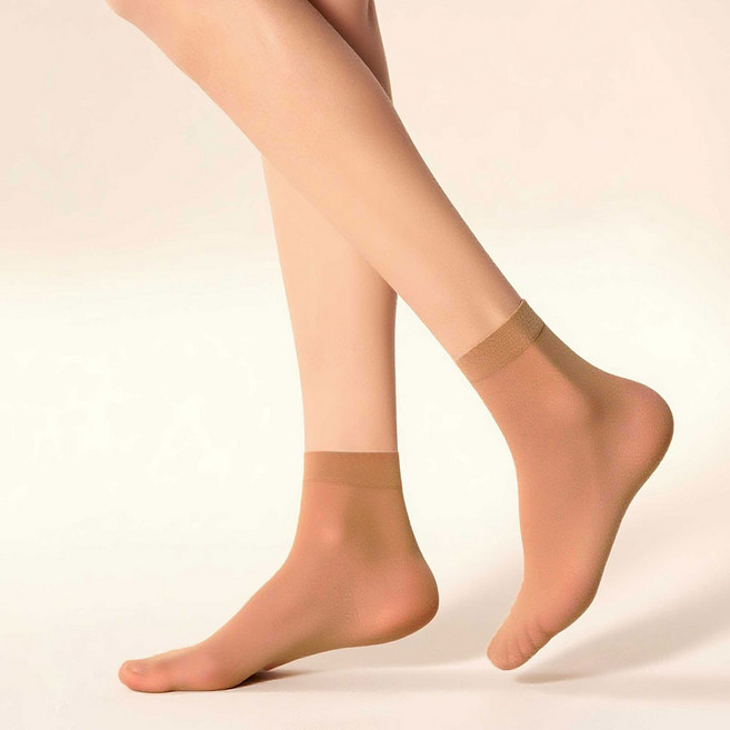 실루엣 국산 고탄력 시스루 발목 스타킹 양말 10켤레