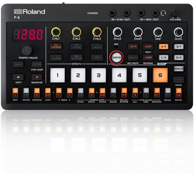롤랜드 AIRA Compact P-6 샘플러 리듬 머신 미디 컨트롤러