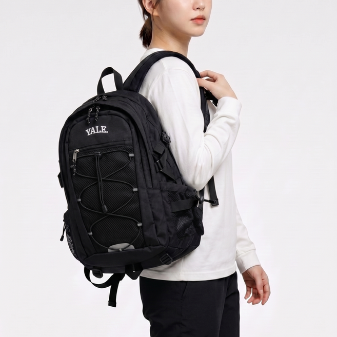 예일 백팩 가방 보부상 여행용 남자 여성 책가방 SEBIEL 파우치