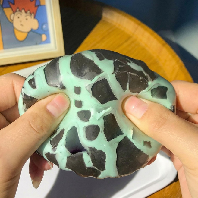 율샵 왁뿌볼 왁스 뿌시기 스트레스볼 말랑이, 두쫀뿌3개, 1세트