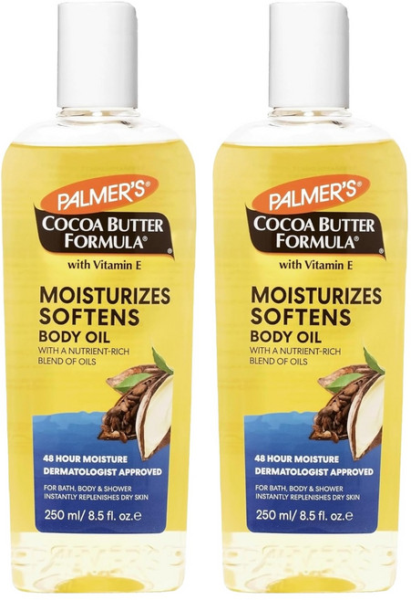 PALMER'S 帕瑪氏 可可脂維生素E保濕護膚油, 2瓶, 250ml