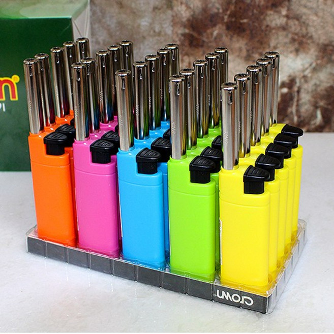 크라운주방용점화기(캔들라이터) 편의점 캠핑 낚시 주방용 25개 1BOX, 1.불투명, 1세트