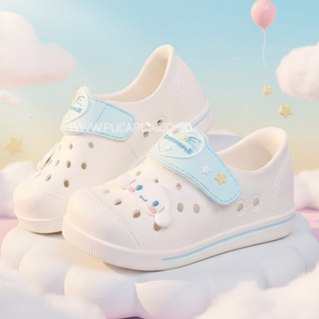 시나모롤 아동용 구름 샌들 캐릭터 실내화 유치원 학교 실외겸용 슬리퍼