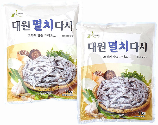 대원 멸치다시 1kg 국물용 육수용 멸치, 2개