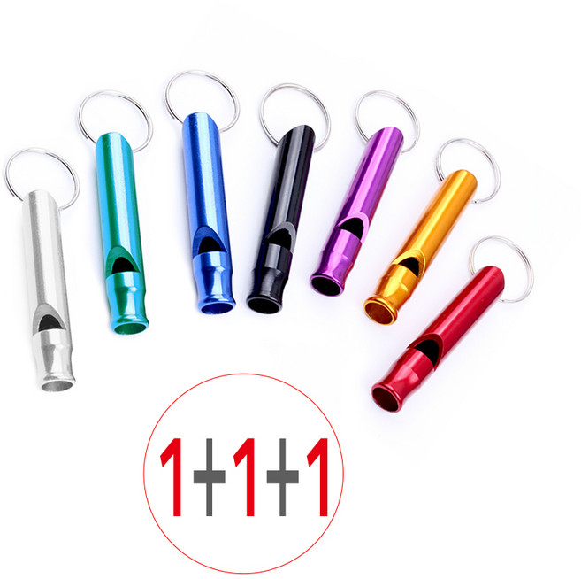 (칼라 스텐 호루라기 1호 1P+1P+1P=3P), 그린, 3개