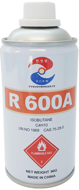 냉장고 냉매 R600a 90g 소형 냉동고 친환경 가스 이소부탄 수입, 1개