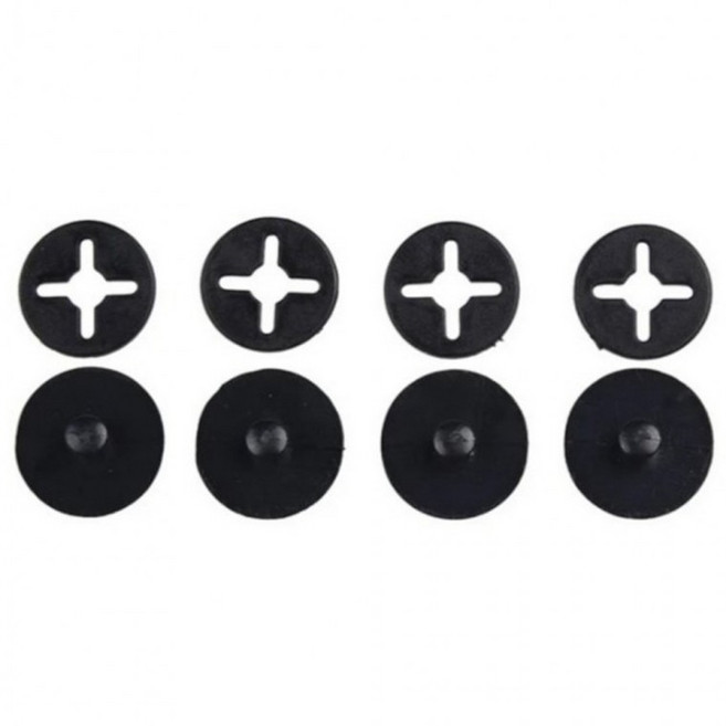 유니폼 부착 배번표 레이스 빕버튼 러닝 번호표 마라톤 배번호 고정 클립, 1개, 블랙