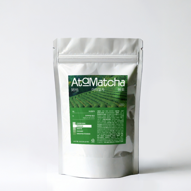 아따말차 말차가루 100% 프리미엄 보성 말차 유기농 차광말차가루 라떼용 베이킹용, 1개, 1개입, 100g