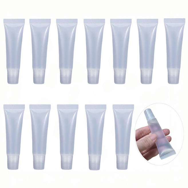 아워딜 새지 않는 여행용 화장품 소분 용기 15ml, 12개, 투명