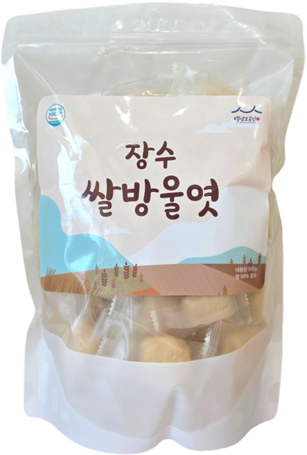 장수식품 쌀방울엿 500g, 1개