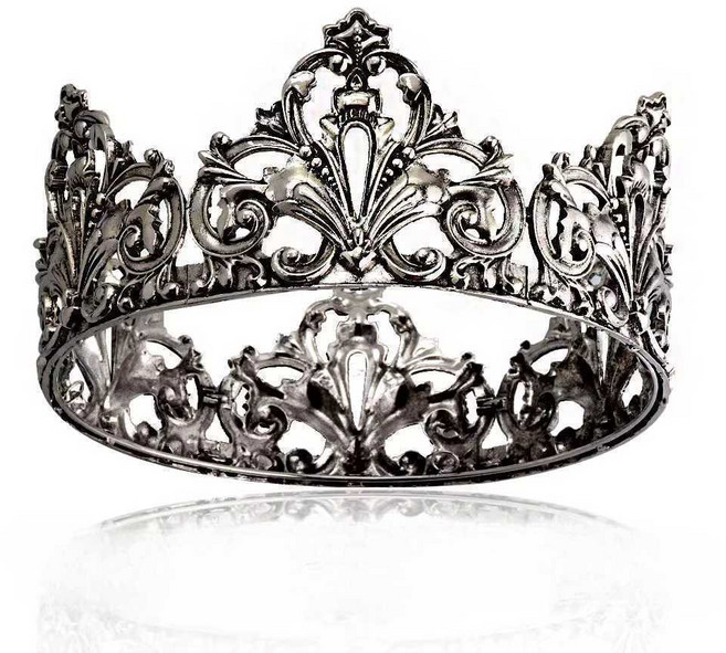 왕관 소품 촬영 액세서리 생일 중세 공연 공주왕관 남성, 1개, 상세페이지 참고