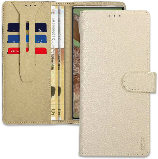 렉스 루체 다이어리 카드 지폐 수납 케이스