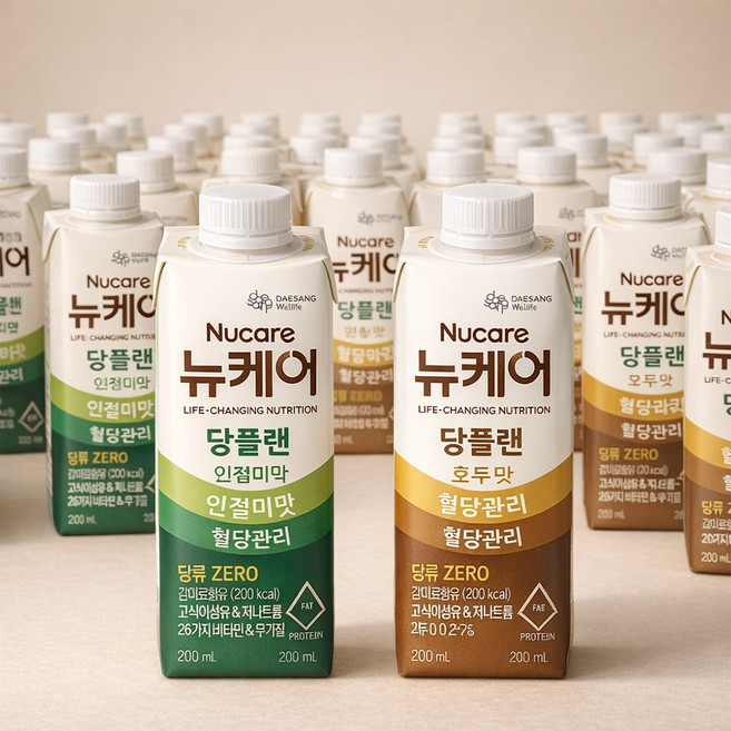 뉴케어 당플랜 인절미맛 200ml + 호두맛 200ml, 48개