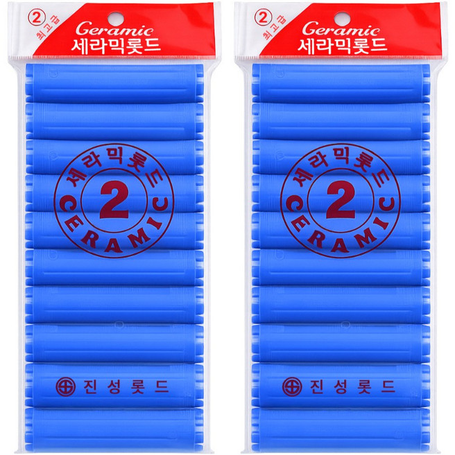 오라이브 진성 셀프파마 세라믹 헤어 롯드 2호, 2개, 파랑