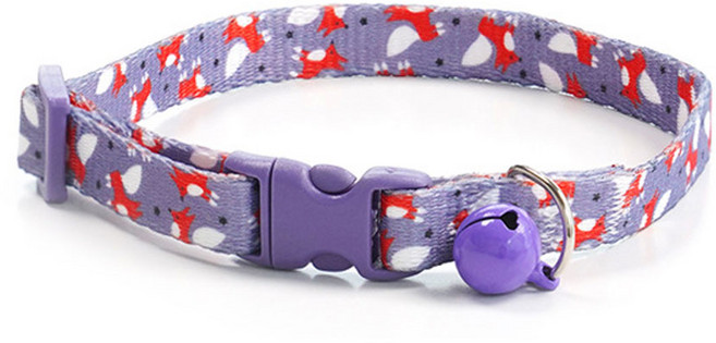 하니펫 반려동물 예쁜 칼라 방울 목걸이, 1개, 붉은여우