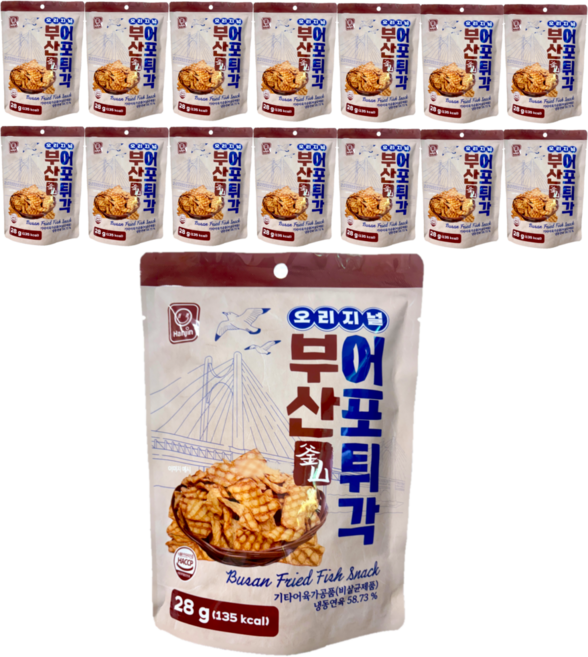 한진식품 추억의 부산 어포 튀각, 15개, 28g