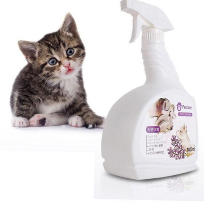 오줌냄새제거 펫크린 탈취제 고양이화장실 코팅제 1000ml(라벤다향), 본상품