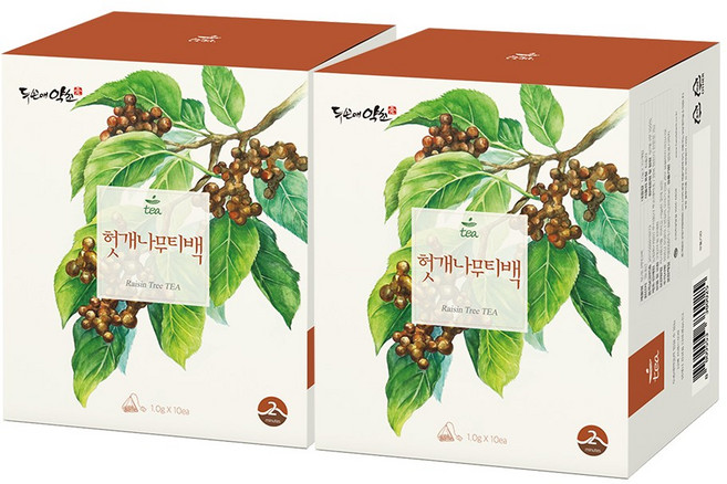 두손애약초 국산 헛개 나무 티백 지구목 헛개나무 차, 10개입, 1g, 2개