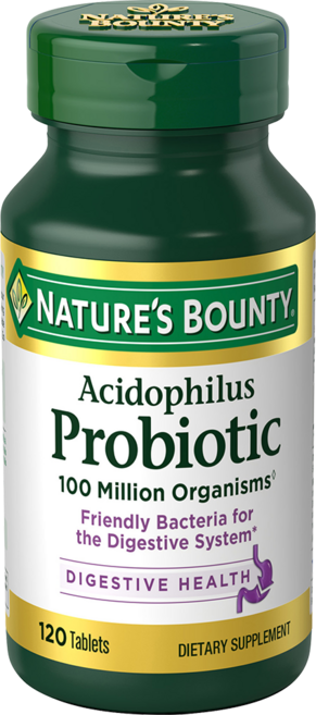 NATURE'S BOUNTY 益生菌補充錠, 120顆, 1罐