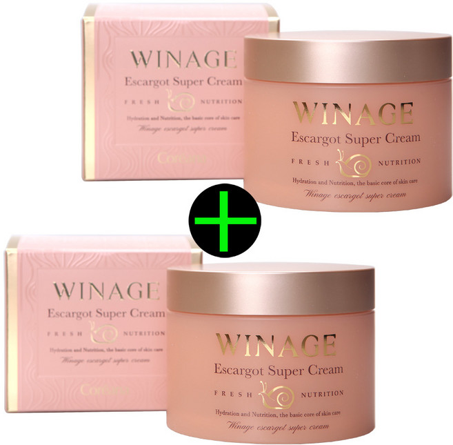 (1＋1)위네이지 달팽이 슈퍼 크림100ml 2개/스네일뮤신 _FM, 100ml, 2개