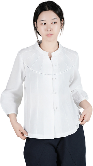 [편한생활한복] 여자 개량한복 30수 부채 상의