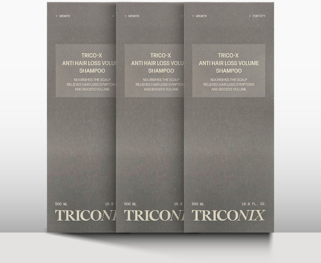 트리코닉스 트리코엑스 탈모 샴푸 500mL 지루성 탈모완화 두피건강 동안유지 저속노화 떡지지않는 탈모샴푸 풍성한모발, 3개