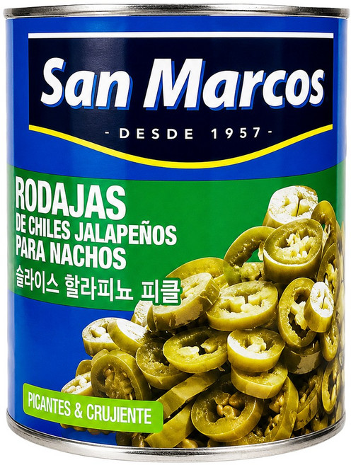 산 마르코스 슬라이스 할라피뇨 피클, 2.8kg, 1개