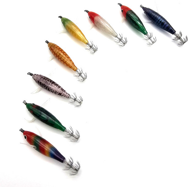 어신피싱 문어 쭈꾸미 두족류 형광 꼬마 에기 문어낚시채비 8개1세트, 8개