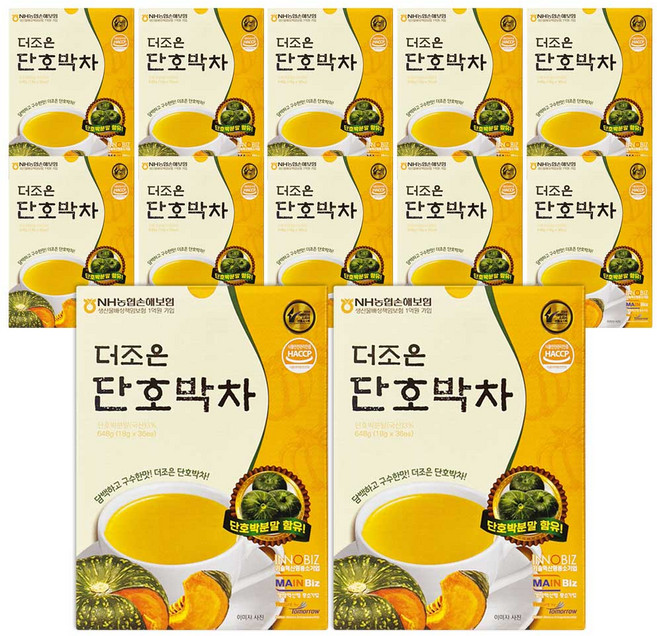 더조은 단호박차 식사대용 선식 스틱, 12개, 36개입, 18g