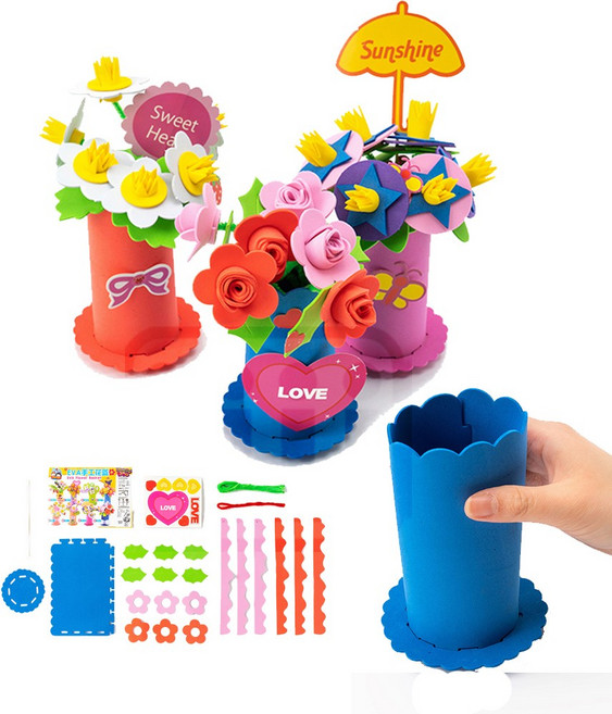 민화샵 EVA 꽃화분 만들기 세트, 파리지옥꽃