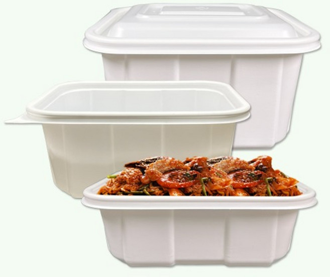 국물요리 닭도리탕 탕용기 포장용 사각 용기 (뚜껑X) GP-1110-대-백색 300개 일회용품