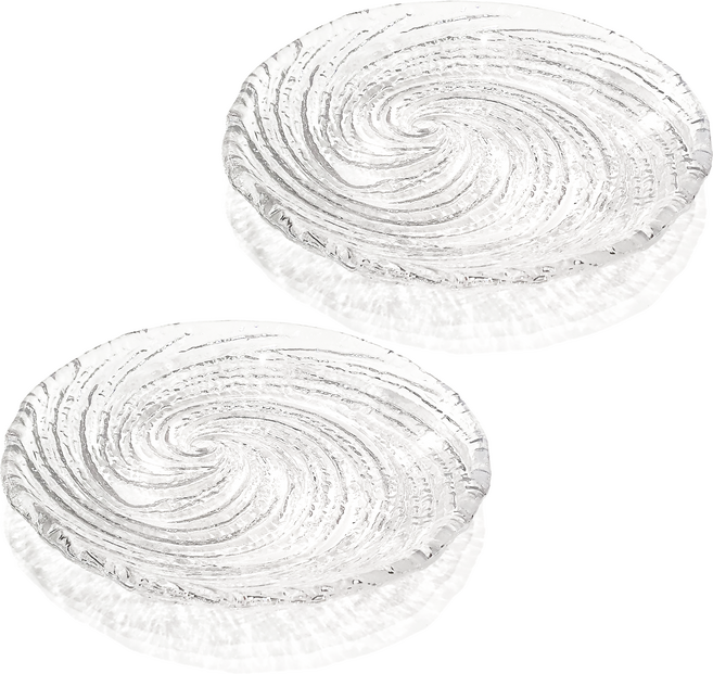 쥬앳홈 루미글라스 유리 앞접시, 플레이트, S, 2개