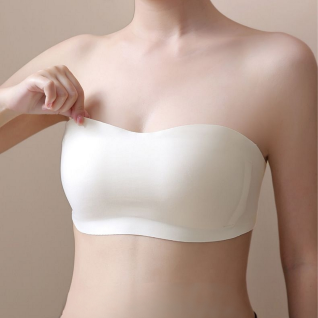 15H 끈없는 오프숄더 브라 심리스