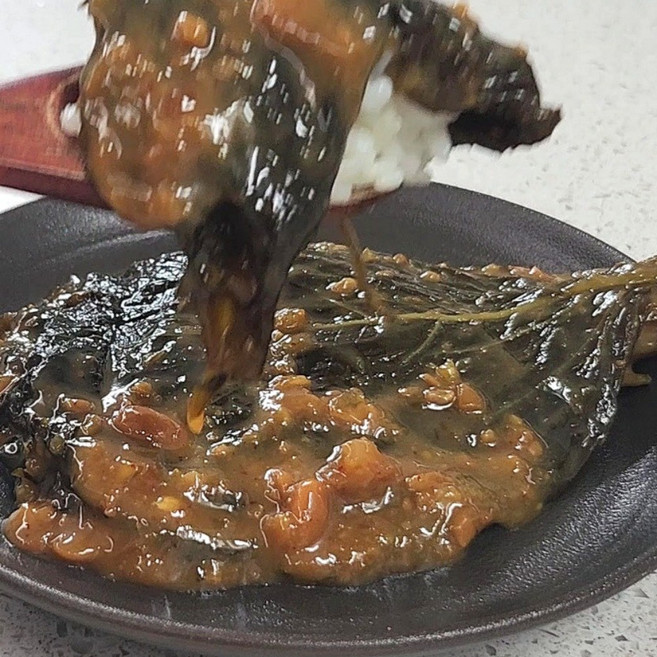 천애반찬 된장콩잎 장아찌 수제반찬, 1개, 600g