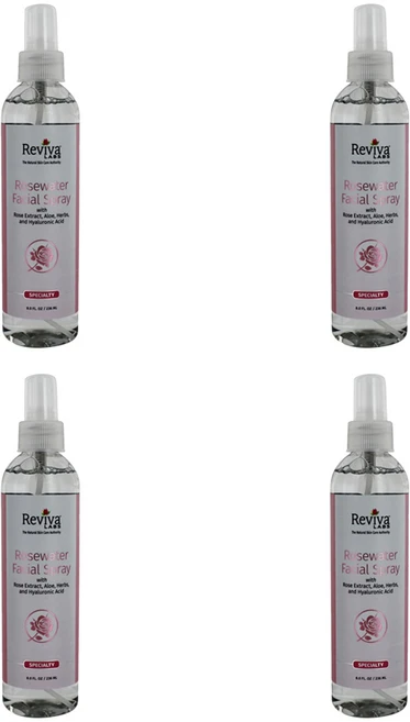 레비바랩스 페이셜 스프레이 로즈워터, 4개, 236ml - 쿠팡