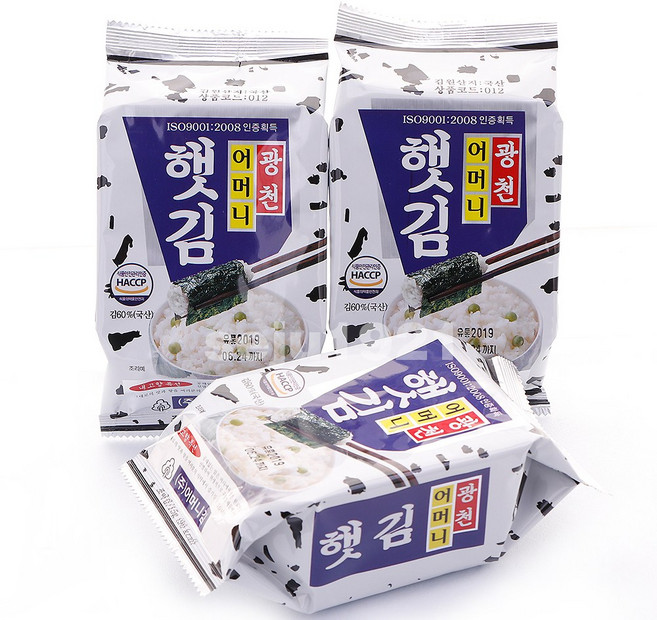 광천어머니김 식탁김 15g X 10봉 전장김 도식락김 돌자반 김밥김 김자반, 10개