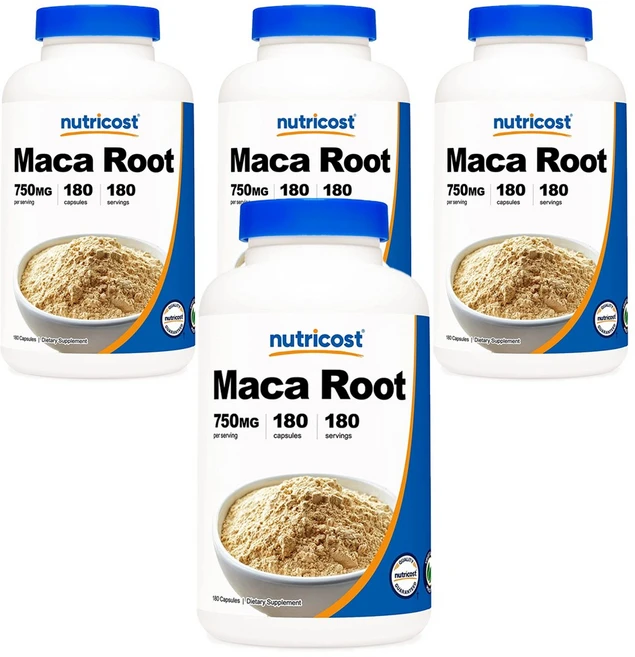 뉴트리코스트 마카 루트 남성갱년기 호르몬 750mg 180정 4개 - 쿠팡