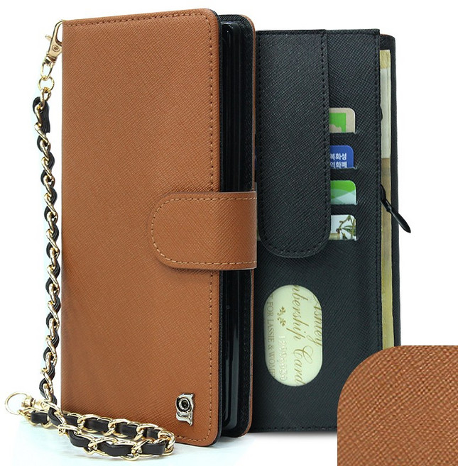 국내제작 천연소가죽 프라펠 다이어리 지퍼케이스 감성있는 손목체인증정 동전지폐카드수납 카드분실방지 폰케이스/아이폰8 플러스 케이스