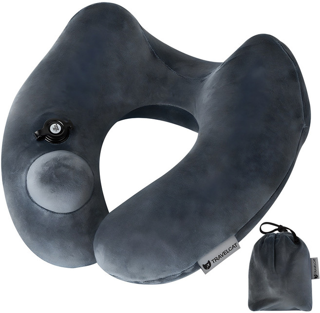 트래블캣 4D 슬림 에어펌프 여행용 목베개