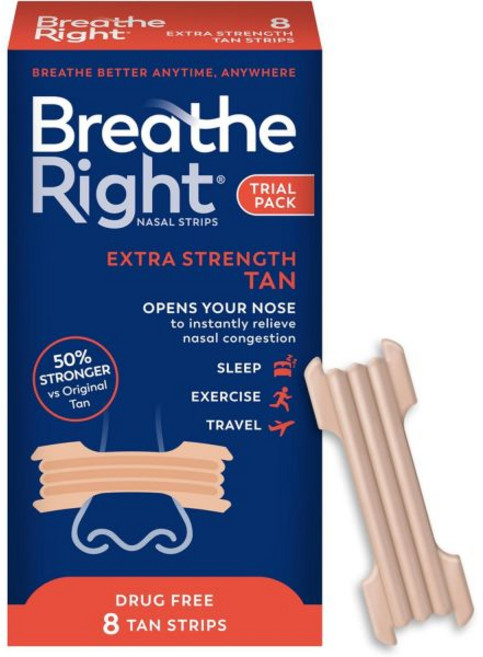 브리드 라이트 익스트라 스트렝스 태닝 비강 스트립 8개