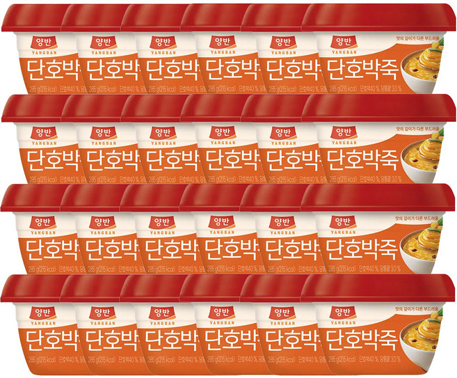 양반 단호박죽, 285g, 24개