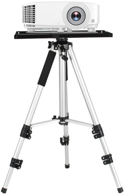 빔프로젝트 삼각대 트레이 가정용 캠핑용 휴대용 삼각대 노트북 받침대 스탠드 접이식 거치대, 1세트, 1.2M