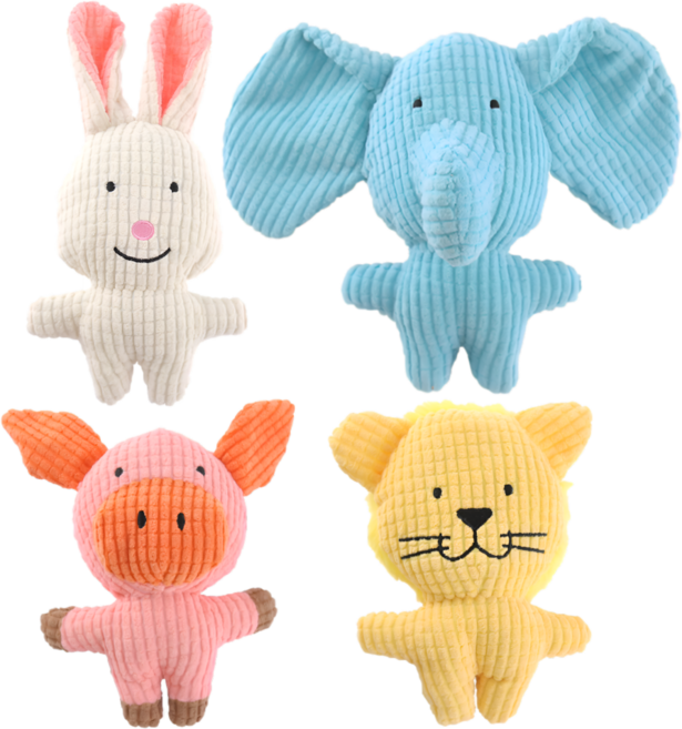 라라펫 강아지 반려견 애착인형 삑삑이 세트, 1세트