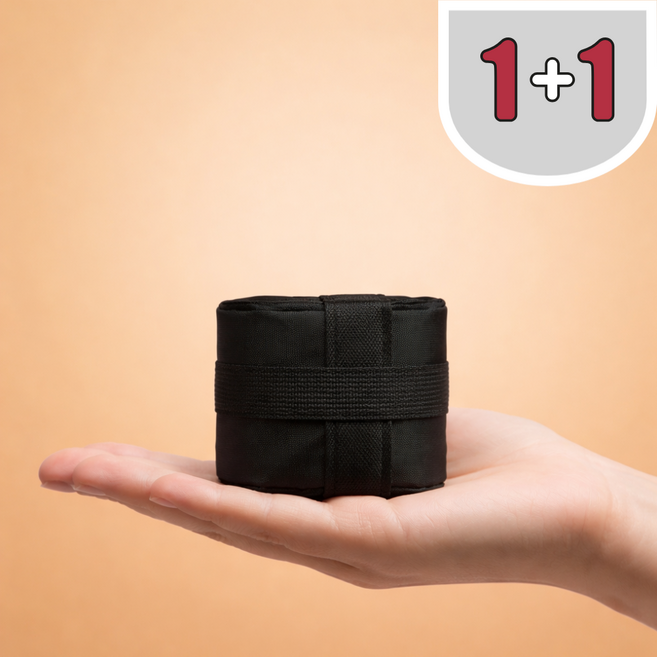 베아노 초슬림 휴대용 장바구니 다용도 쇼핑백 3초 완성, 2개, 다크블랙