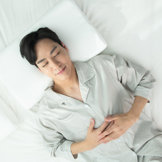 [병원 사용]밀라 옆으로자는 일자목 기능성 경추베개 닥터사이드베개, 1개, 화이트