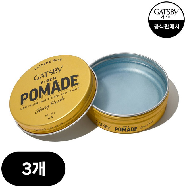 [맨담] 갸스비 화이버 포마드 80g, 3개