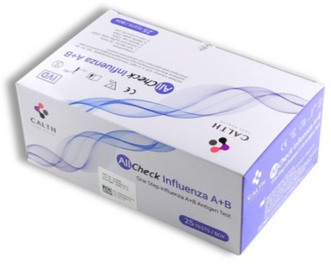 올첵 독감검사 키트 인플루엔자 All Check Influenza A+B 25T, 1개, 1개입
